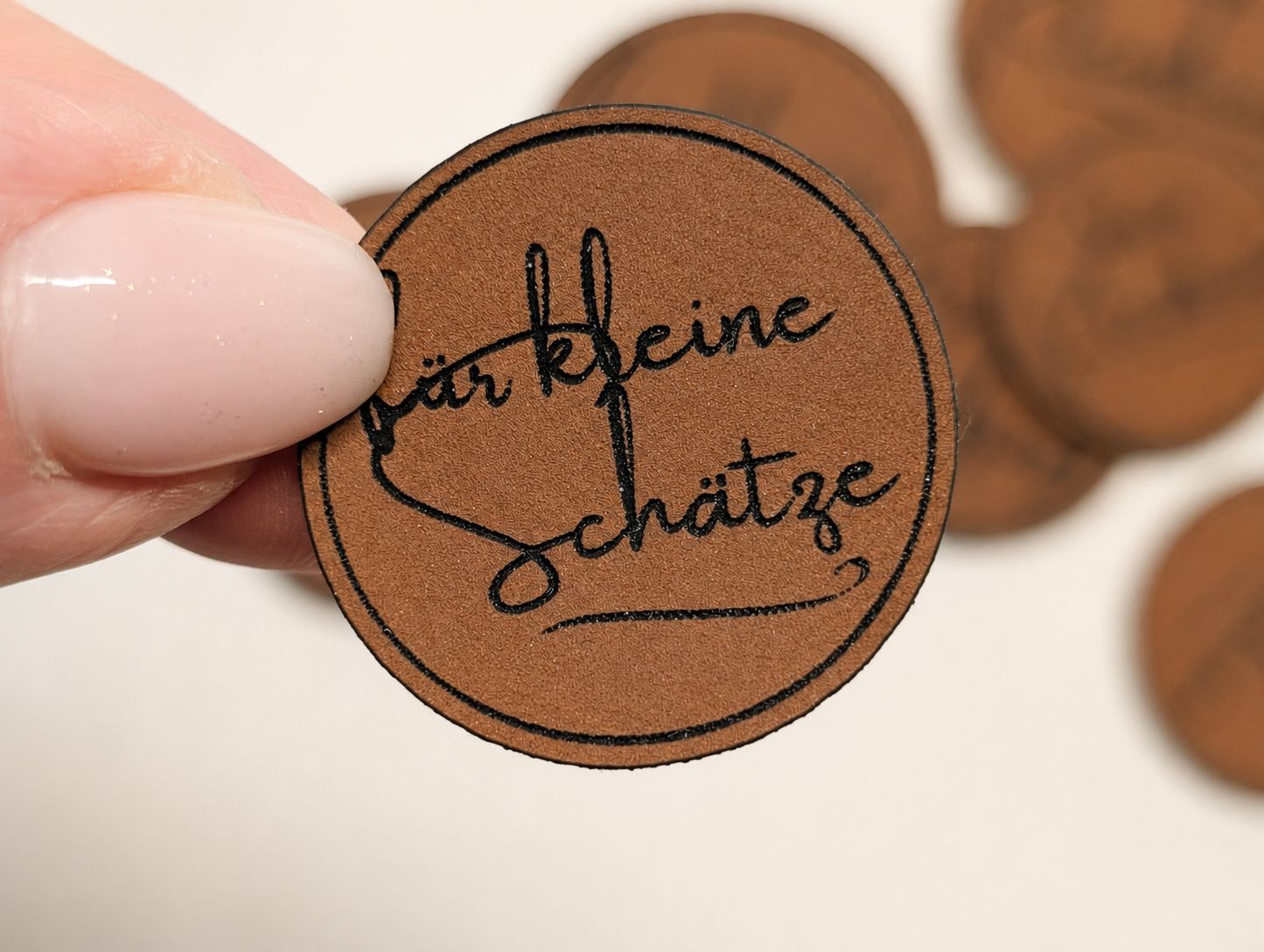 5 x runde Label