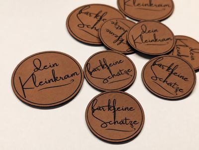 5 x runde Label