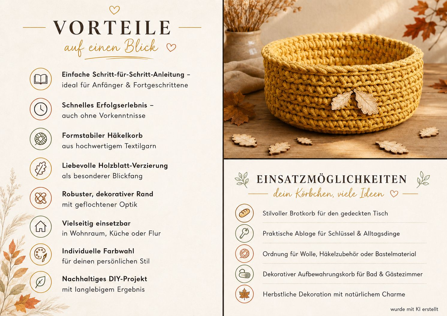 DIY-Häkelset „Herbstzauber mit Elfe Liora“ 🍂🧚