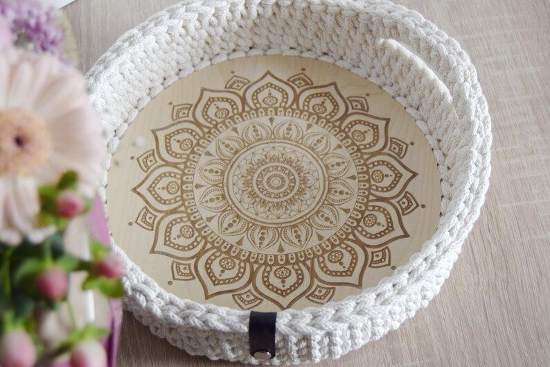 MANDALA  Holzböden mit Motiv, Rund in allen Größen