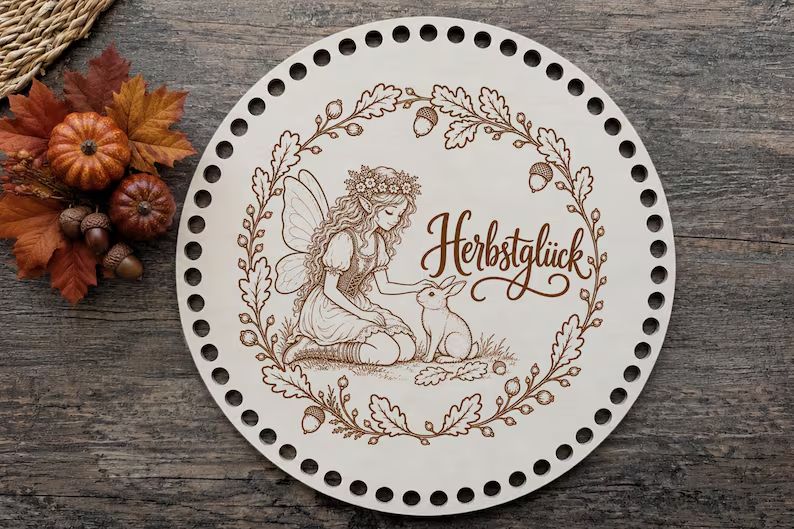Holzboden Herbstelfe LIORA 🍂in 6 verschieden Größen und 2 Lochgrößen