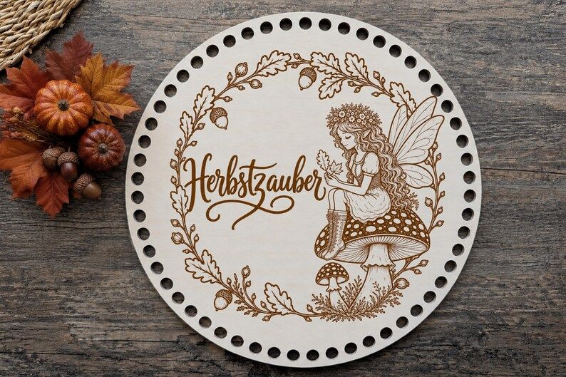 Holzboden Herbstelfe LIORA 🍂in 6 verschieden Größen und 2 Lochgrößen