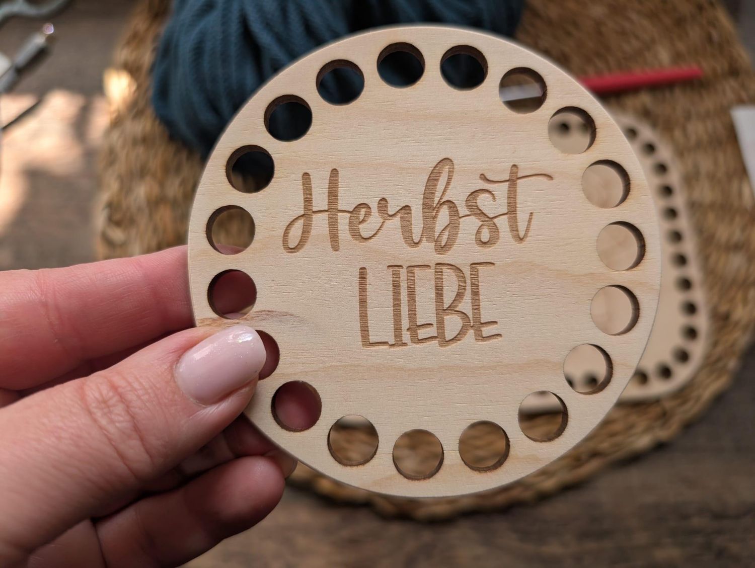 Holzboden Herbstliebe 🍂in 6 verschieden Größen und 2 Lochgrößen