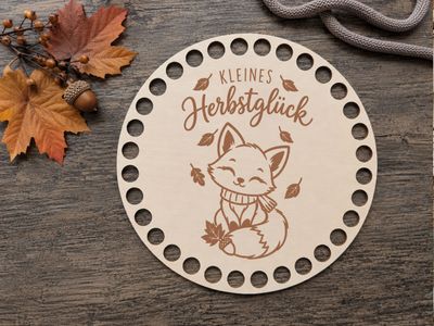 Holzboden kleines Herbstglück 🍂in 6 verschieden Größen und 2 Lochgrößen Holzboden kleines Herbstglück 🍂in 6 verschieden Größen und 2 Lochgrößen