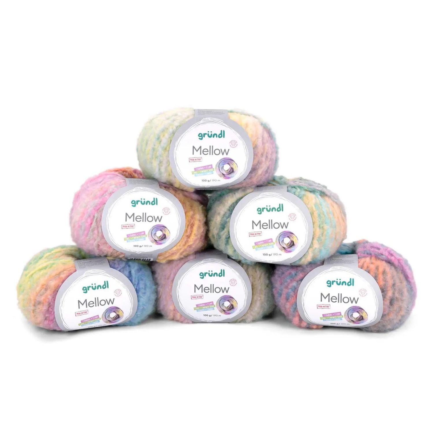 Gründl Mellow - mit Merinowolle und Baumwolle, 100 g / 190 m