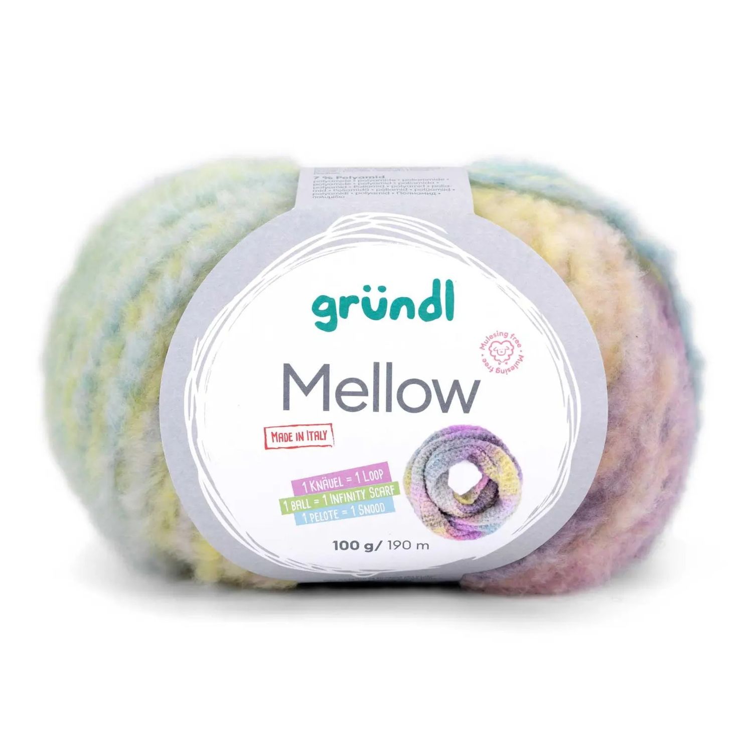 Gründl Mellow - mit Merinowolle und Baumwolle, 100 g / 190 m