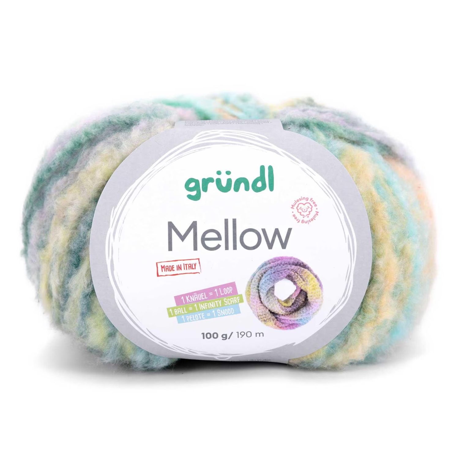 Gründl Mellow - mit Merinowolle und Baumwolle, 100 g / 190 m