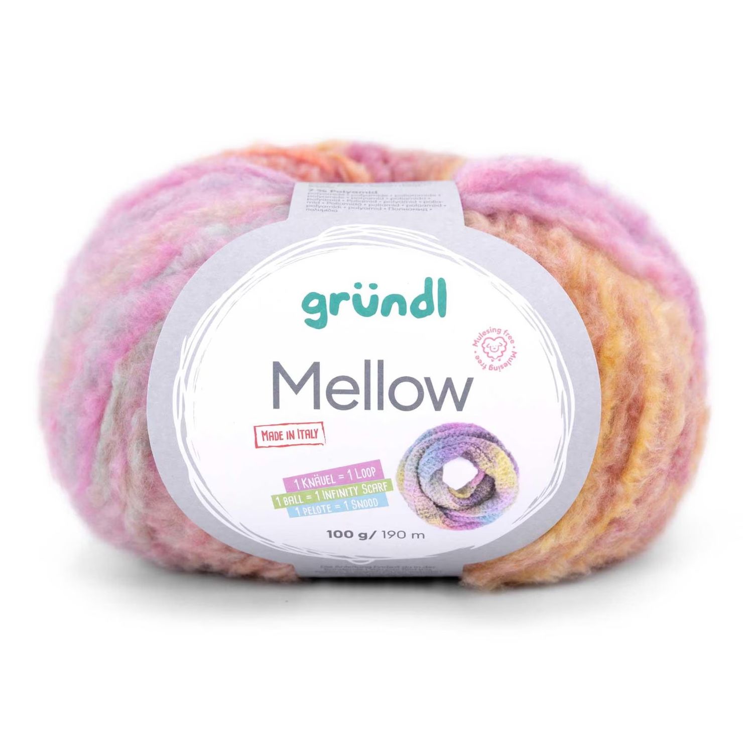 Gründl Mellow - mit Merinowolle und Baumwolle, 100 g / 190 m