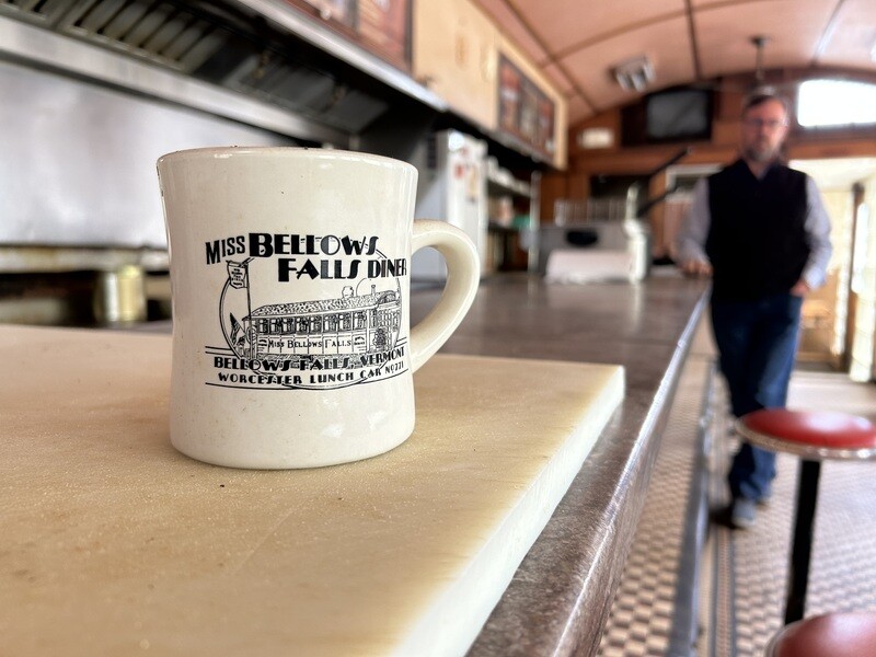 Vintage Miss Bellows Falls Diner Mug