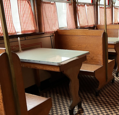 Booth in Historic Diner Car: $15,000.00