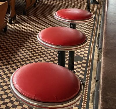 Stool in Historic Diner Car: $5,000.00