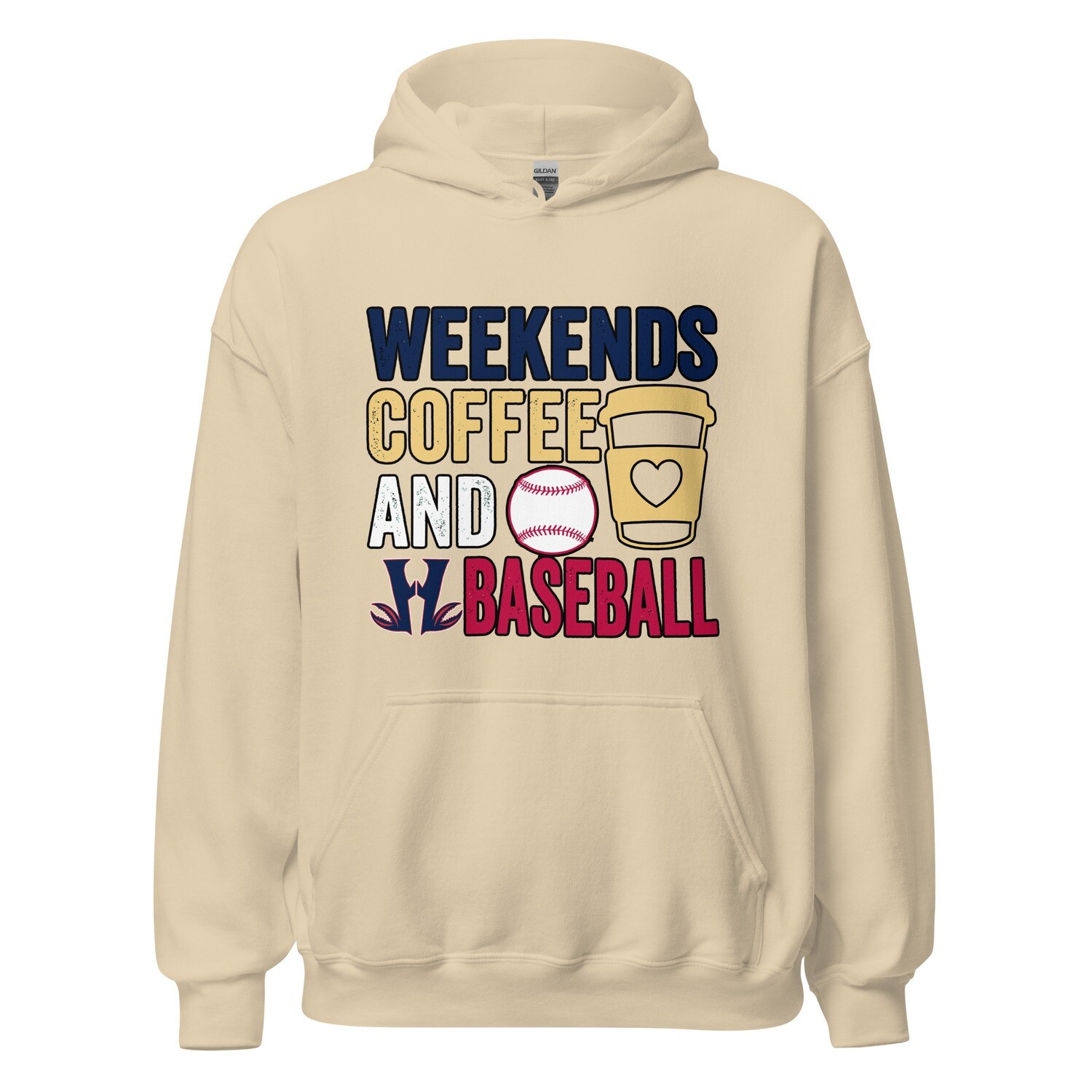 Weekends Coffee HW Baseball T-Shirt - Gildan 18500
