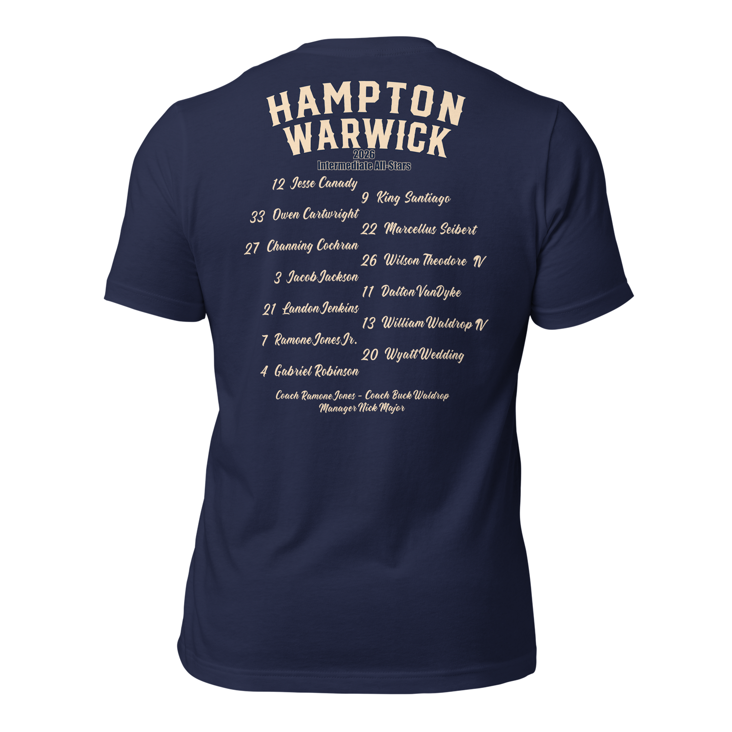2026 Hampton Warwick Roster All-Stars Support Tee