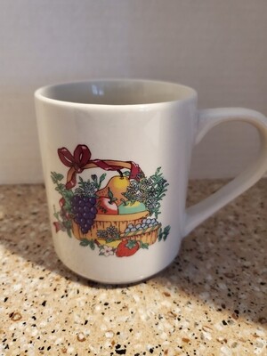 Vintage Enesco? Fruit Basket Coffee Cup