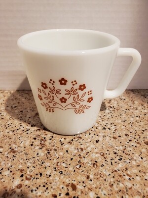 Vintage PYREX Summer Impressions Milk glass coffee mug