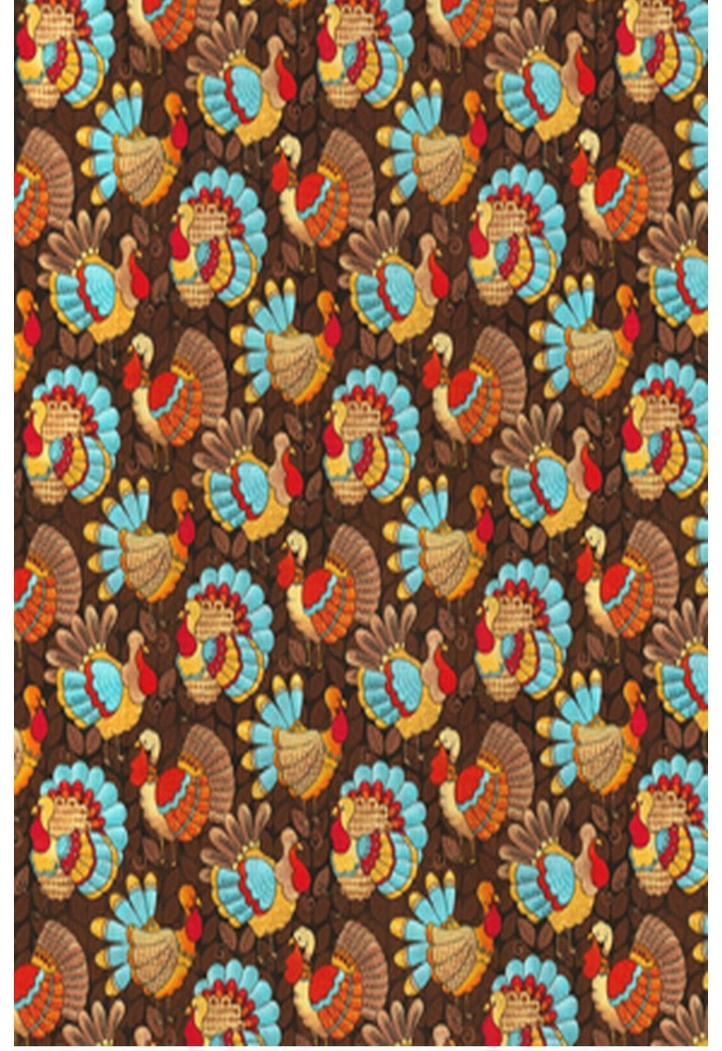 Fall Teal Turkeys Apron - Fall Release 2024