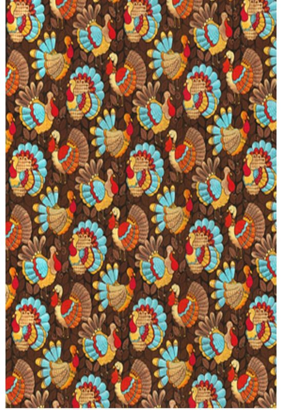 Fall Teal Turkeys Apron - Fall Release 2024