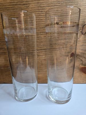 Set of vintage crystal drinking glasses