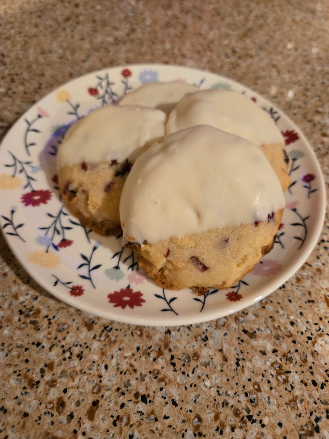 White Chocolate Cranberry Shortbread Cookies - 12 pack