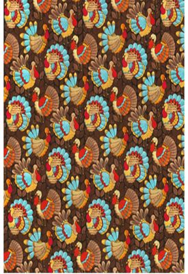 Fall Teal Turkeys Apron - Fall Release 2024