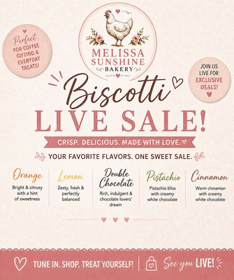 Biscotti Live Sale (Pick your Flavor)