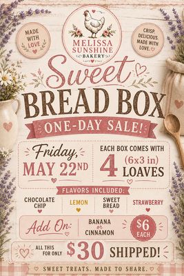 BREADBOX SALE ONE DAY ONLY