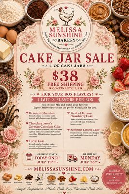 My Birthday Cake Jar Sale