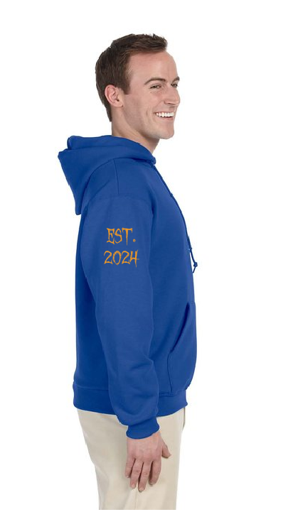 Blue Hoodie - O's Bird/Skull