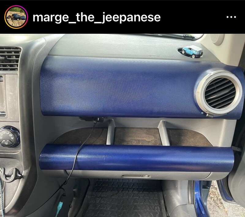 Dash Cubby Liners · Worn Leather