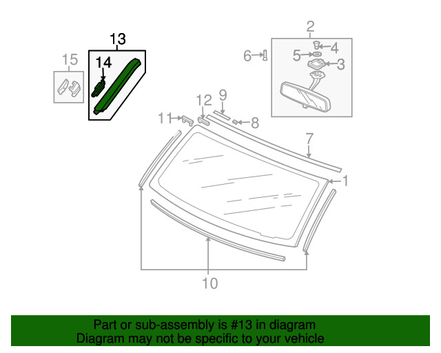 A Pillar Trim and Mounting Clips