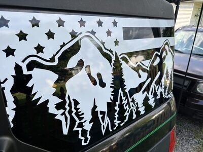 Rear Quarter Panel Window Decals