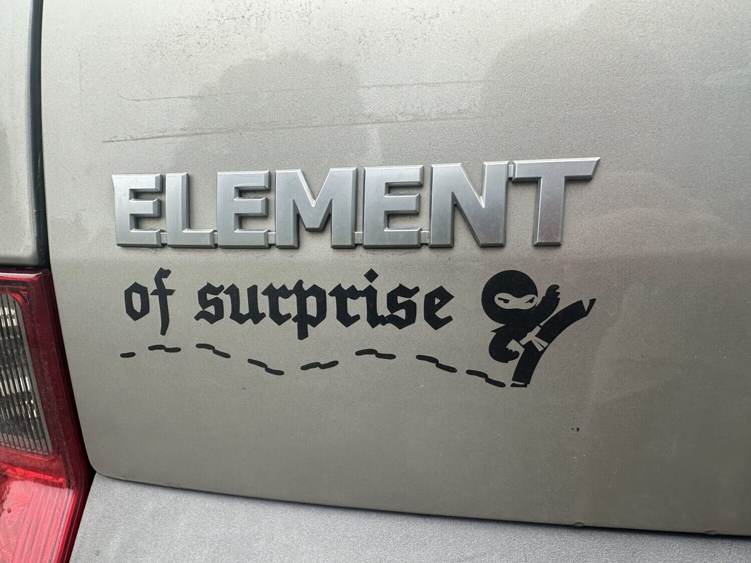Ninja Decal - Element of Surprise Ninja Decal - Element of Surprise