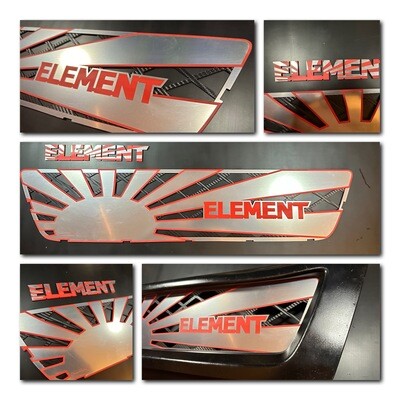 Grille Shield | Rising Sun | Front Grille and Rear Badge Kit