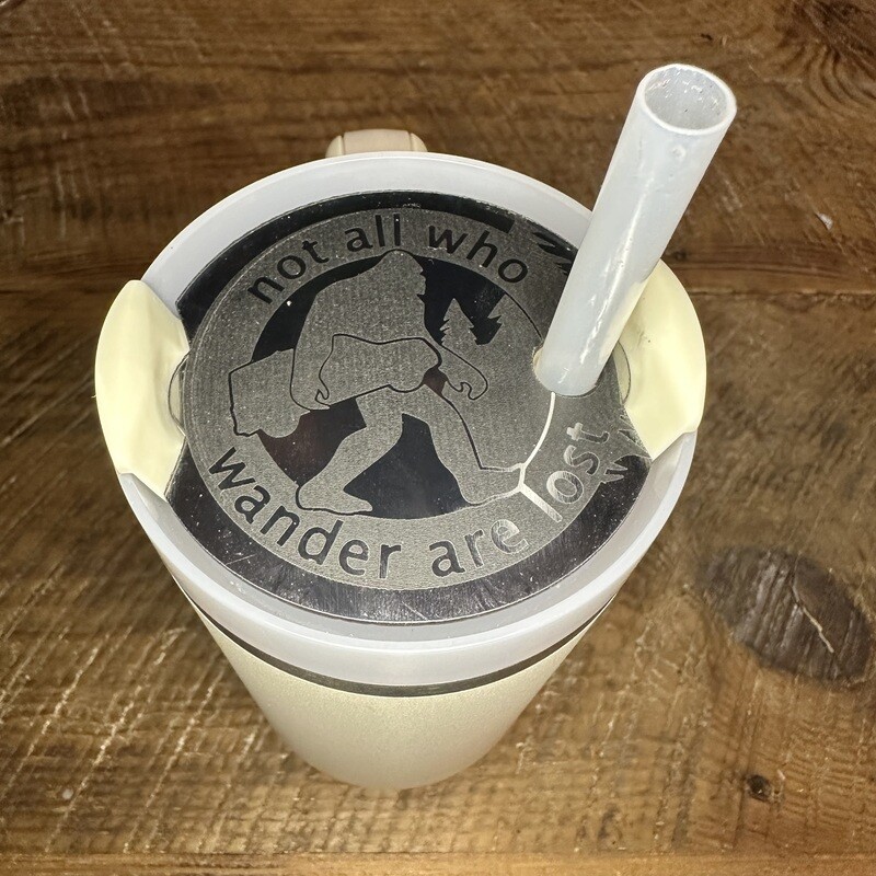 Stanley Mug Accessory • Large Bigfoot Tag • Personalized