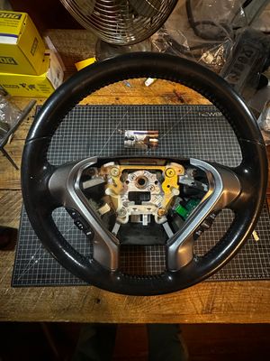 Leather Steering Wheel Used With Optional Clockspring