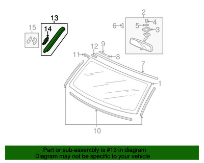 A Pillar Trim and Mounting Clips | All Years A Pillar Trim and Mounting Clips | All Years