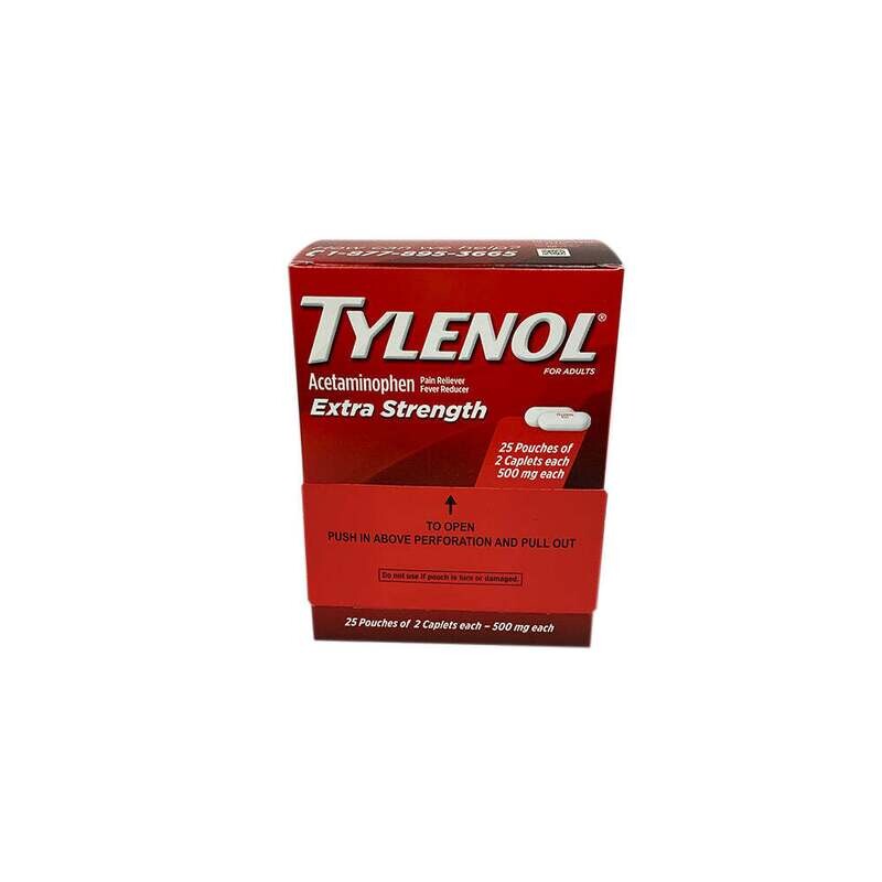 TYLENOL EXTRA STRENGTH 500MG - 25PK BOX