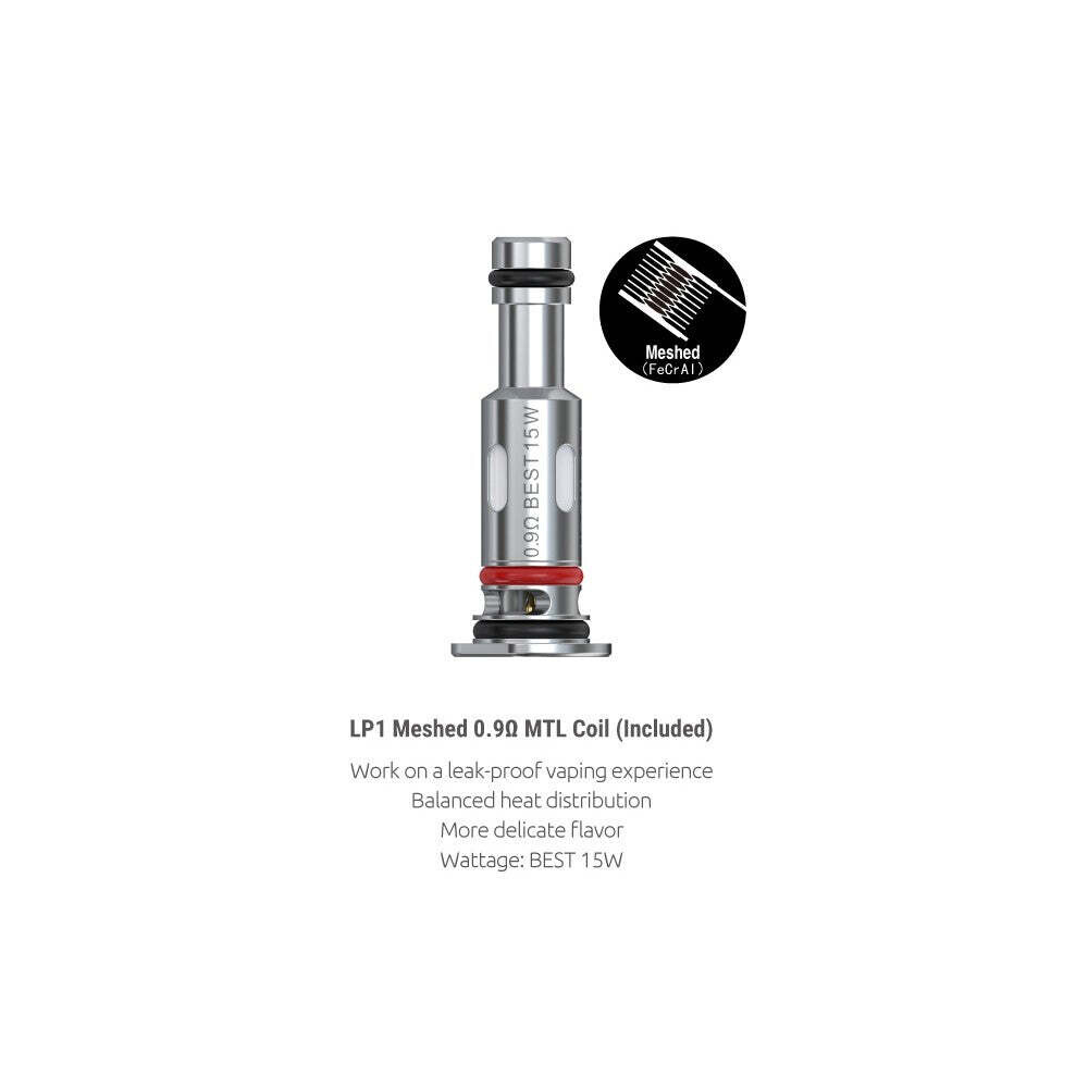 SMOK LP1 MESH 0.9OHM MTL COILS - 5PK