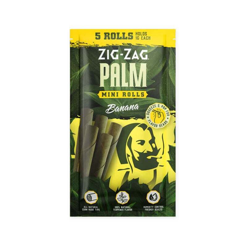 ZIG-ZAG MINI PALM ROLLS 5PK - NATURAL