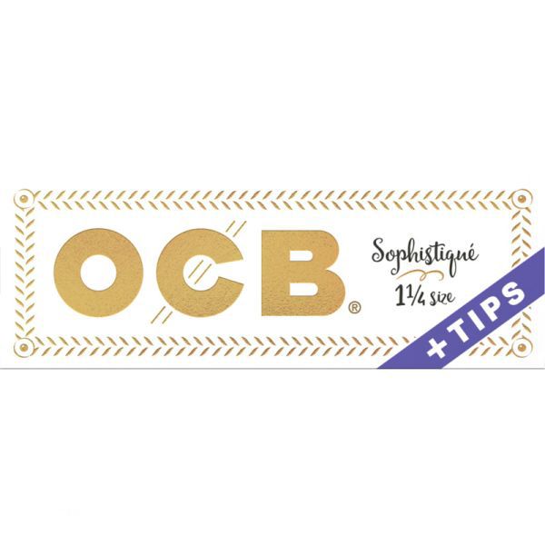 OCB SOPHISTIQUE 1 1/4 ROLLING PAPERS &amp; TIPS