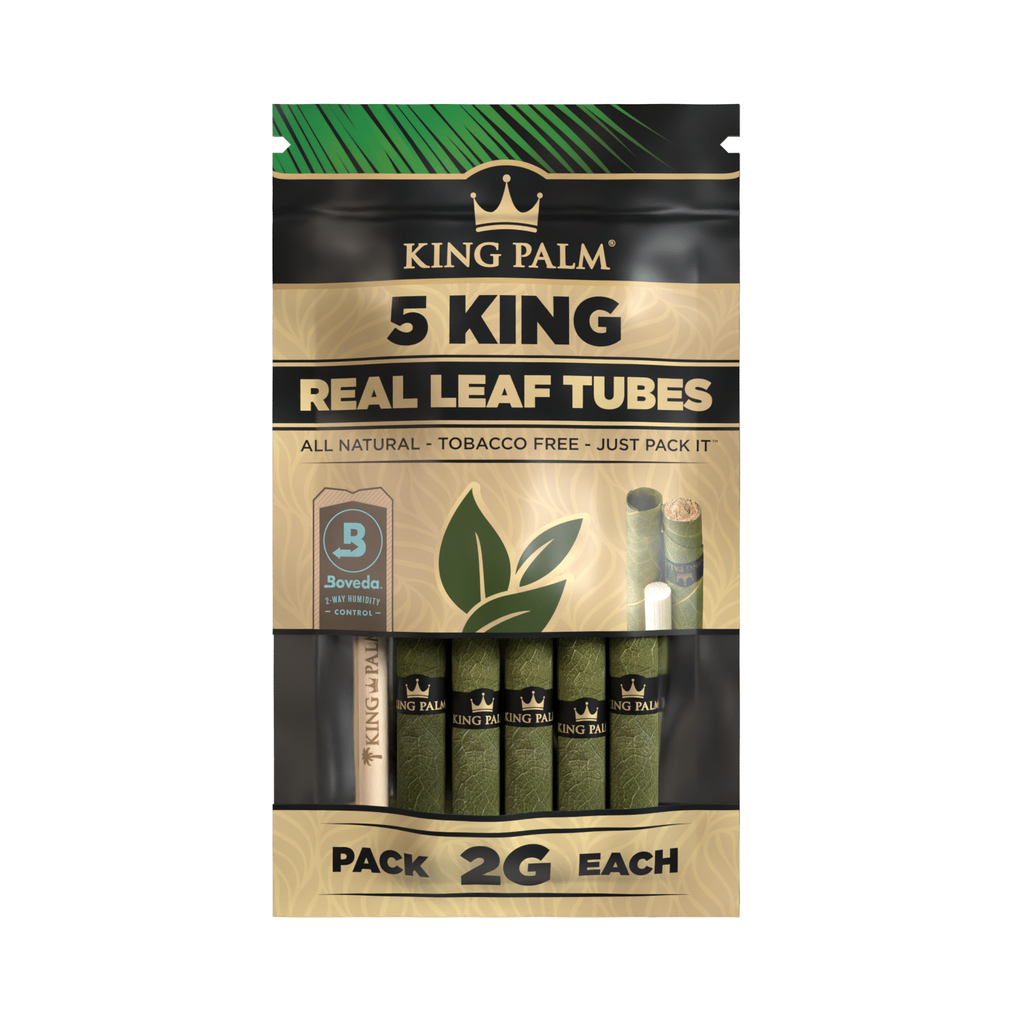 KING PALM 5PK KING SIZE ROLLS W/ BOVEDA