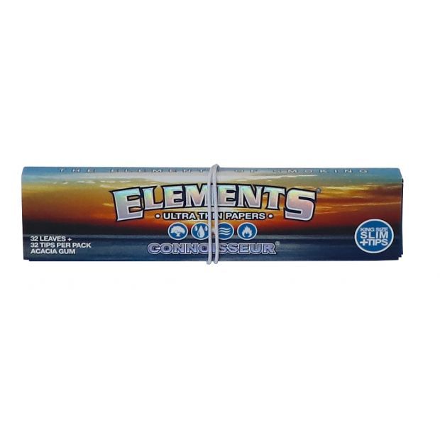 ELEMENTS CONNOISSEUR KING SIZE SLIM PAPERS + TIPS