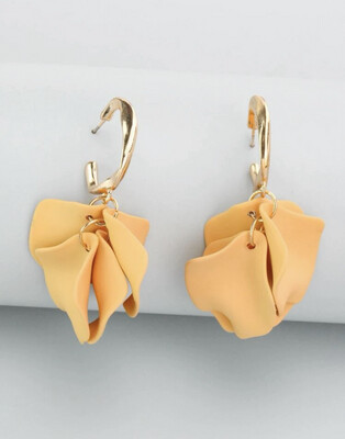 Aretes Pétalos Colgantes
