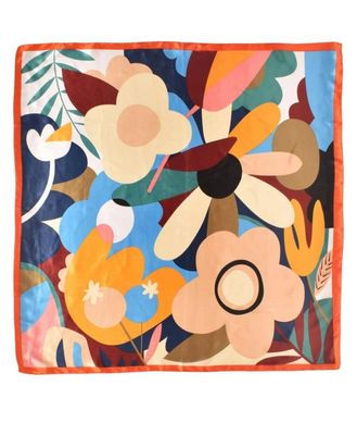 Pañuelo Flores Anaranjado