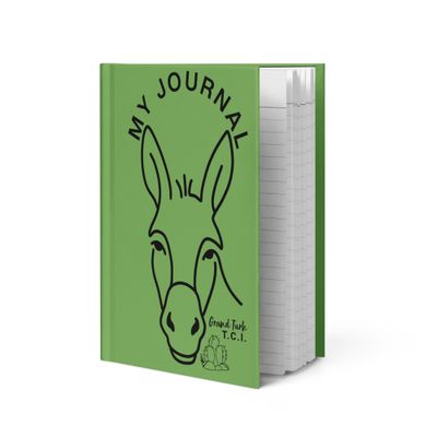 Hardcover Journal Matte/Donkey Outline/Fat Cactus/GRN