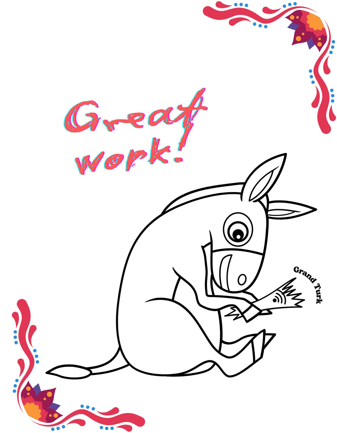 Hardcover Journal Matte: Great Work!/GDT/TCI