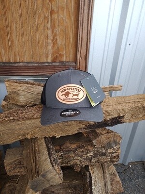 Adult Trucker Hat Leather Patch