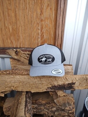Adult Snapback Trucker Hat Black Patch