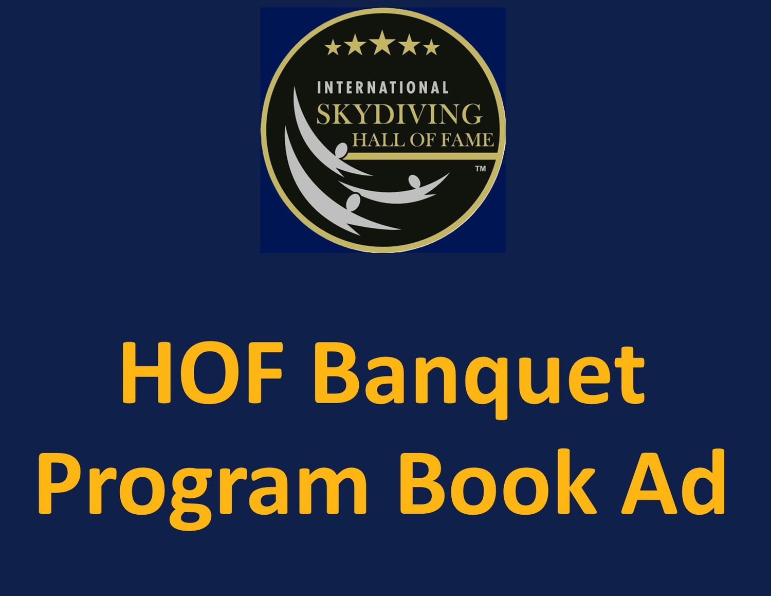 Program Book Ad in HOF Banquet Program Book