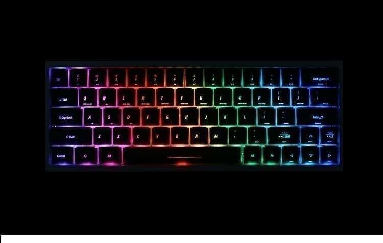 DZ60RGB ABS Keycaps Backlit OEM 64 key set